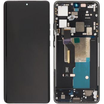Дисплей (Экран) Motorola XT2403, XT2403-1, XT2403-2 Edge 50 Pro с тачскрином (сенсором) черный с рамкой Оригинал