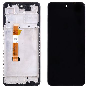 Дисплей (Экран) Oppo A98 5G CPH2529 с тачскрином (сенсором) черный с рамкой Оригинал