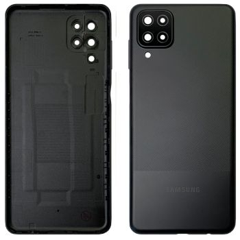 Задняя крышка Samsung A127 (SM-A127F, SM-A127F/DS) Galaxy A12 Nacho черная Оригинал