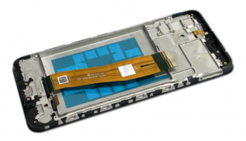 Дисплей (Экран) Samsung A037 (SM-A037F, SM-A037F/DS) Galaxy A03s с тачскрином (сенсором) черный с рамкой Оригинал