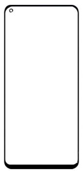 Cтекло дисплея Samsung M115 (SM-M115F, SM-M115F/DSN) Galaxy M11 черное Оригинал