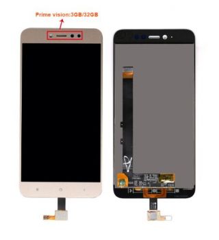 Дисплей (Экран) (LCD) Xiaomi Redmi Note 5A Prime, Redmi Y1, Redmi Note 5A 3, 32 4, 64 Gb с сенсором золотой