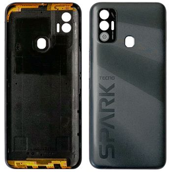 Задняя крышка Tecno Spark 7 KF6n серая Оригинал