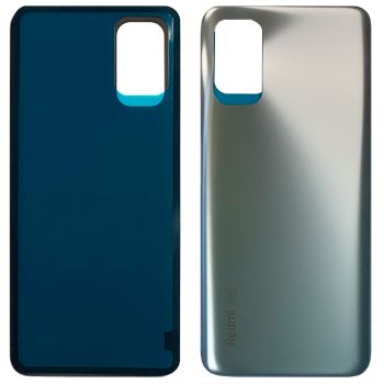 Задняя крышка Xiaomi Redmi Note 10 5G M2103K19G серебристая Оригинал