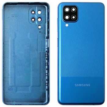 Задняя крышка Samsung A127 (SM-A127F, SM-A127F/DS) Galaxy A12 Nacho синяя Оригинал