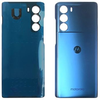 Задняя крышка Motorola XT2175, XT2175-1 Moto G200 5G синяя Оригинал