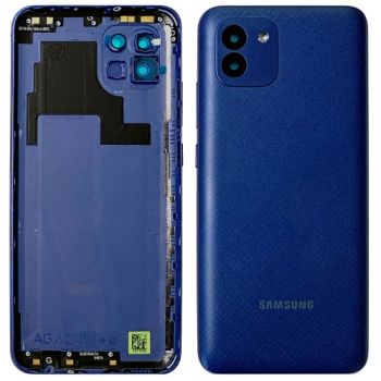 Задняя крышка Samsung A035 (SM-A035F, SM-A035F/DS) Galaxy A03 синяя Оригинал