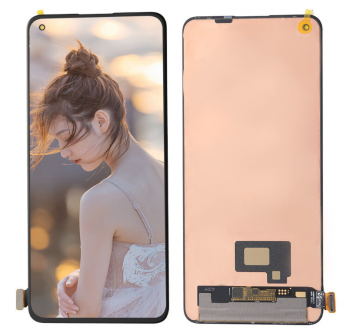 Дисплей (Экран) OnePlus 9R LE2101, LE2100 с тачскрином (сенсором) черный OLED