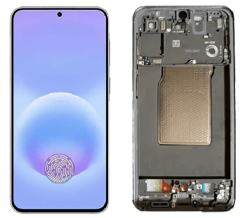Дисплей (Экран) Samsung A576 (SM-A576B, SM-A576B/DS) Galaxy A57 с тачскрином (сенсором) черный с рамкой Оригинал