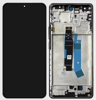Дисплей (Экран) Xiaomi Redmi Note 14 Pro 4G 24116RACCG с тачскрином (сенсором) черный с рамкой TFT