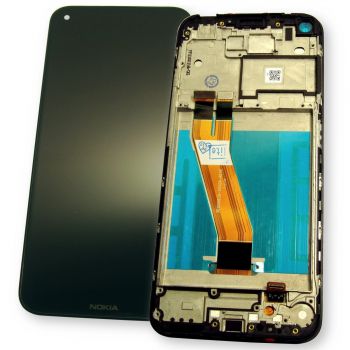 Дисплей (Экран) Nokia 3.4 TA-1283, TA-1285, TA-1288 с тачскрином (сенсором) черный с рамкой Оригинал