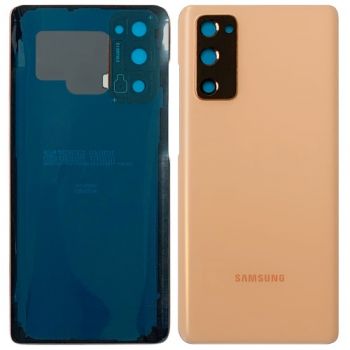Задняя крышка Samsung G780, G781 (SM-G780F, SM-G780F/DSM, SM-G781B, SM-G781B/DS) Galaxy S20 FE оранжевая