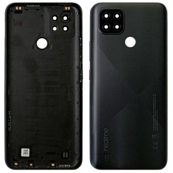 Задняя крышка Realme C21 RMX3201 черная Оригинал