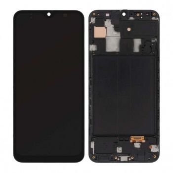 Дисплей (Экран) Samsung A305 (SM-A305F) Galaxy A30 2019 с тачскрином (сенсором) черный с рамкой OLED