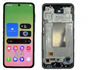 Дисплей (Экран) Samsung A366 (SM-A366B, SM-A366B/DS) Galaxy A36 5G с тачскрином (сенсором) черный с рамкой Оригинал
