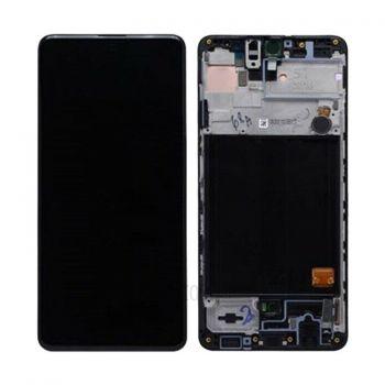 Дисплей (Экран) Samsung A515 (SM-A515F) Galaxy A51 с тачскрином (сенсором) черный с рамкой OLED