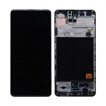 Дисплей (Экран) Samsung M317 (SM-M317F, SM-M317F/DS) Galaxy M31s с тачскрином (сенсором) черный с рамкой OLED