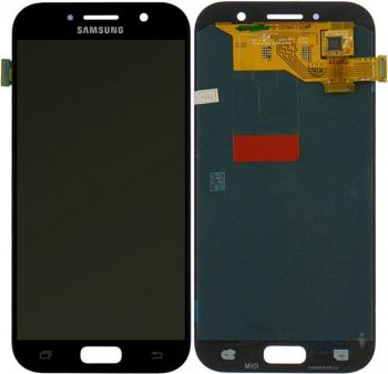 Дисплей (Экран) Samsung A520 (SM-A520F, SM-A520F/DS) Galaxy A5 2017 Duos с тачскрином (сенсором) черный OLED