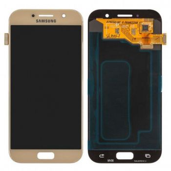 Дисплей (Экран) Samsung A520 (SM-A520F, SM-A520F/DS) Galaxy A5 2017 Duos с тачскрином (сенсором) золотой OLED