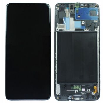 Дисплей (Экран) Samsung A705 (SM-A705F, SM-A705FN/DS) Galaxy A70 с тачскрином (сенсором) черный с рамкой OLED