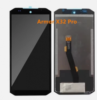 Дисплей (Экран) Ulefone Armor X32, Armor X32 Pro с тачскрином (сенсором) черный Оригинал