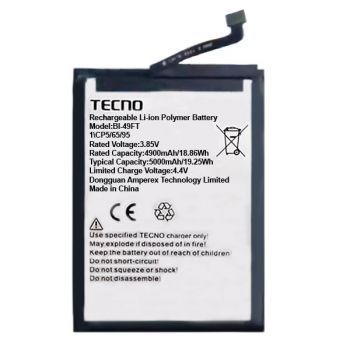 Батарея (аккумулятор) Tecno Camon 15 Air CD6 BL-49FT 5000mAh Оригинал