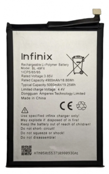 Батарея (аккумулятор) Infinix Hot 10s NFC BL-49FX 5000mAh Оригинал