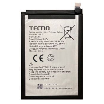 Батарея (аккумулятор) Tecno Spark 30 Pro KL7 BL-49JT 5000mAh Оригинал