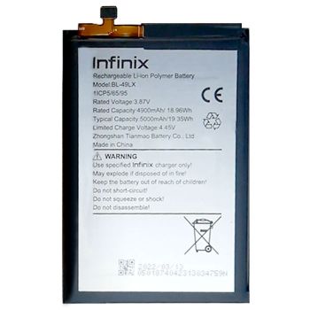 Батарея (аккумулятор) Infinix Hot 20 X6826, X6826B, X6826C BL-49LX 5000mAh Оригинал