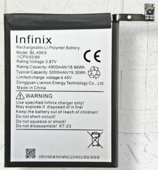 Батарея (аккумулятор) Infinix Note 11 X663B. Infinix Note 12 X663C, X663D. Infinix Note 12 2023 X676C BL-49KX 5000mAh Оригинал