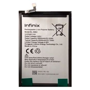 Батарея (аккумулятор) Infinix Hot 10s X689B, X689D BL-58BX 6000mAh Оригинал