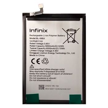 Батарея (аккумулятор) Infinix Hot 30 Play NFC X6835, X6835B BL-58BX 6000mAh Оригинал