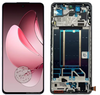 Дисплей (Экран) Oppo Reno 13FS CPH2699. Oppo Reno 13F 5G. Oppo Reno 13F 4G CPH2701 с тачскрином (сенсором) черный с рамкой Оригинал