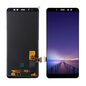 Дисплей (Экран) Samsung A730 (SM-A730F, SM-A730F/DS) Galaxy A8 Plus 2018 с тачскрином (сенсором) черный TFT
