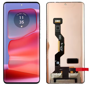 Дисплей (Экран) Motorola XT2407, XT2407-1 Edge 50 с тачскрином (сенсором) черный Оригинал