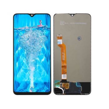 Дисплей (Экран) Oppo A7x PBBM00, PBBT00 с тачскрином (сенсором) черный Оригинал