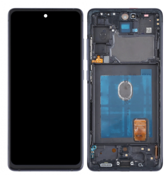 Дисплей (Экран) Samsung G780, G781 (SM-G780F, SM-G780F/DSM, SM-G781B, SM-G781B/DS) Galaxy S20 FE с тачскрином (сенсором) черный с рамкой OLED