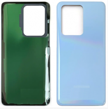 Задняя крышка Samsung G988 (SM-G988B, SM-G988B/DS) Galaxy S20 Ultra голубая Оригинал