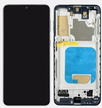 Дисплей (Экран) Samsung G991 (SM-G991B, SM-G991B/DS) Galaxy S21 5G с тачскрином (сенсором) черный с рамкой TFT