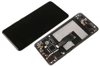 Дисплей (Экран) Huawei P30 ELE-L29, ELE-L09, ELE-L04 с тачскрином (сенсором) черный с рамкой OLED