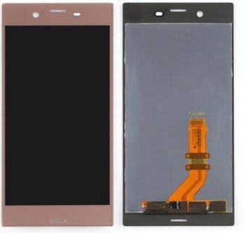 Дисплей (Экран) Sony F8331, F8332 Xperia XZ Dual Sim с тачскрином (сенсором) розовый Оригинал