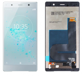 Дисплей (Экран) Sony H8166, H8116 Xperia XZ2 Premium с тачскрином (сенсором) серебристый Оригинал