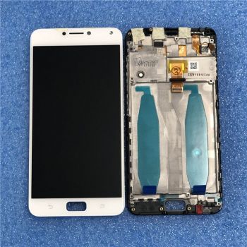 Дисплей (Экран) Asus ZC554KL ZenFone 4 Max X001D с тачскрином (сенсором) белый с рамкой Оригинал