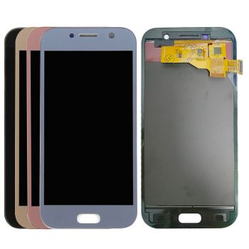 Дисплей (Экран) Samsung A520 (SM-A520F, SM-A520F/DS) Galaxy A5 2017 Duos с тачскрином (сенсором) голубой Оригинал