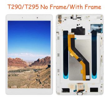 Дисплей (Экран) Samsung T290 (SM-T290) Galaxy Tab A 8.0 2019 Wi-Fi с тачскрином (сенсором) белый с рамкой Оригинал