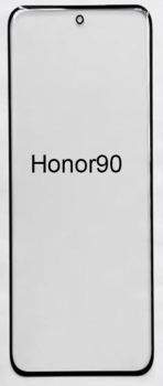Cтекло дисплея Huawei Honor 90 REA-NX9, REA-AN00 черное Оригинал
