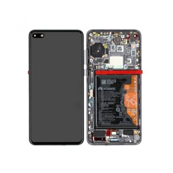Дисплей (Экран) Huawei P40 ANA-AN00, ANA-TN00 с тачскрином (сенсором) черный с рамкой Оригинал