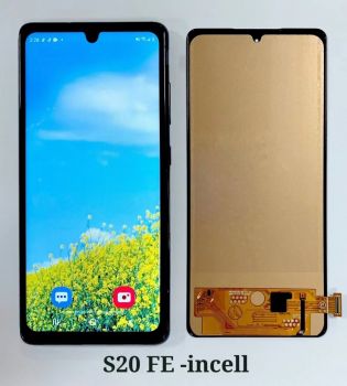 Дисплей (Экран) Samsung G780, G781 (SM-G780F, SM-G780F/DSM, SM-G781B, SM-G781B/DS) Galaxy S20 FE с тачскрином (сенсором) черный TFT