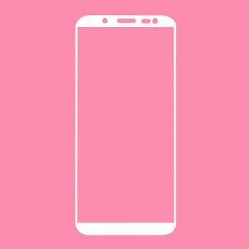 Cтекло дисплея Samsung J600 Galaxy J6 (2018) белое + OCA пленка Оригинал