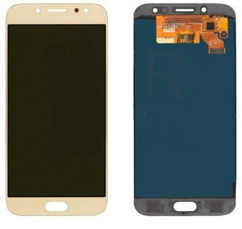 Дисплей (Экран) Samsung J730 (SM-J730F, SM-J730F/DS) Galaxy J7 2017 с тачскрином (сенсором) золотой OLED